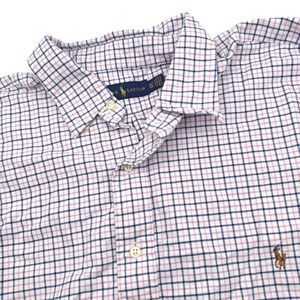 Polo Ralph Lauren Mens XLT Pink Navy Blue Check Tattersall Button Down Shirt
